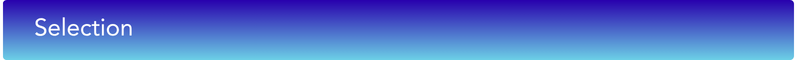 A clickable banner that reads, selection